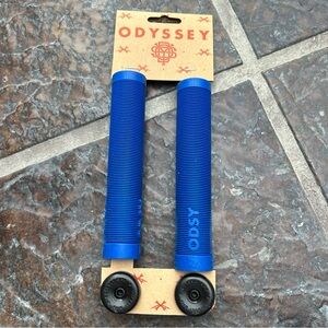 ODYSSEY BMX TRAVIS BICYCLE GRIPS BLUE BROCk  RAIFORD BMX GRIPS SCOOTER GRIPS